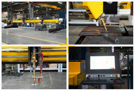 上海沪工10米超长跨距无限回转数控坡口切割机